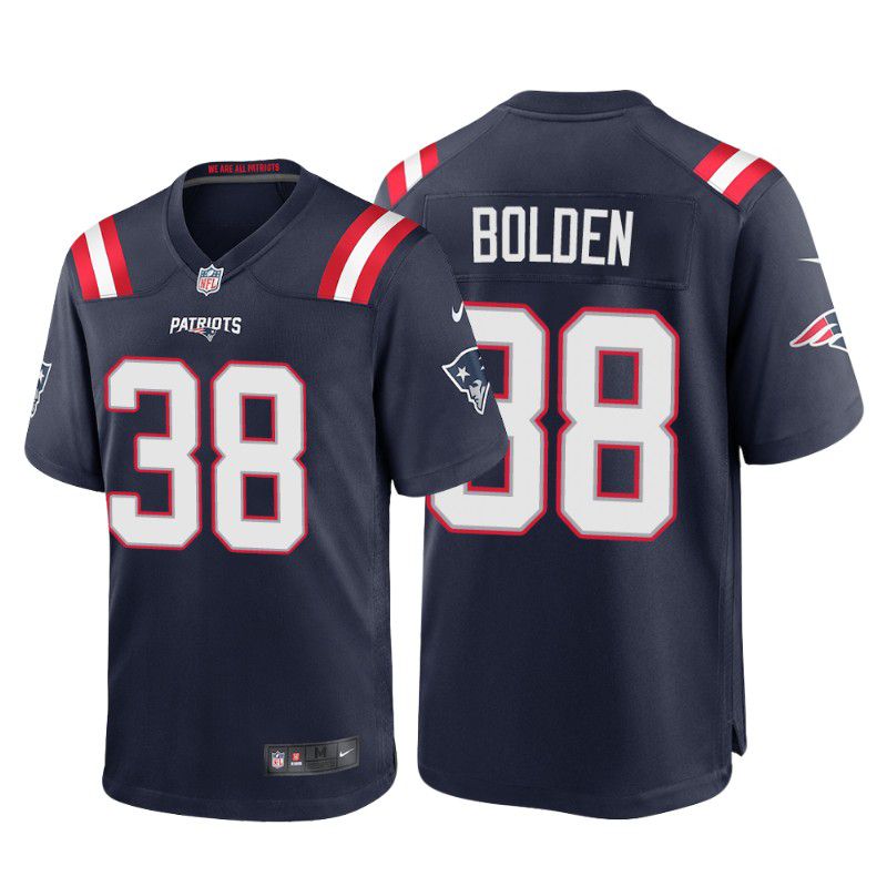 Men New England Patriots #38 Brandon Bolden Nike Navy Game NFL Jersey->new england patriots->NFL Jersey